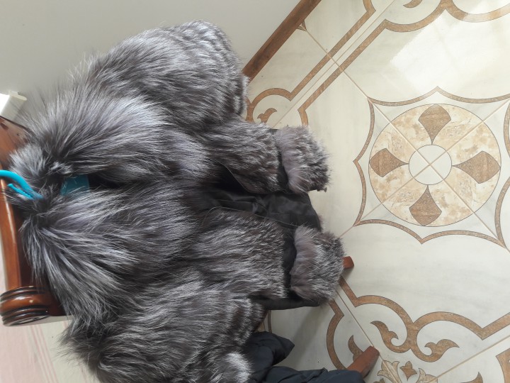 Продам меховую жилетку из чернобурки ,размер 46