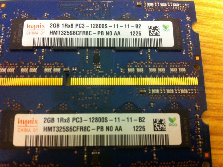DDR3 SO-dimm 6 штук по 2GB