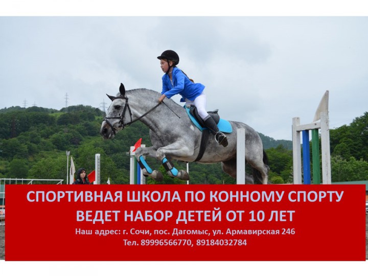 НАБОР в спортивную школу по КОННОМУ СПОРТУ
