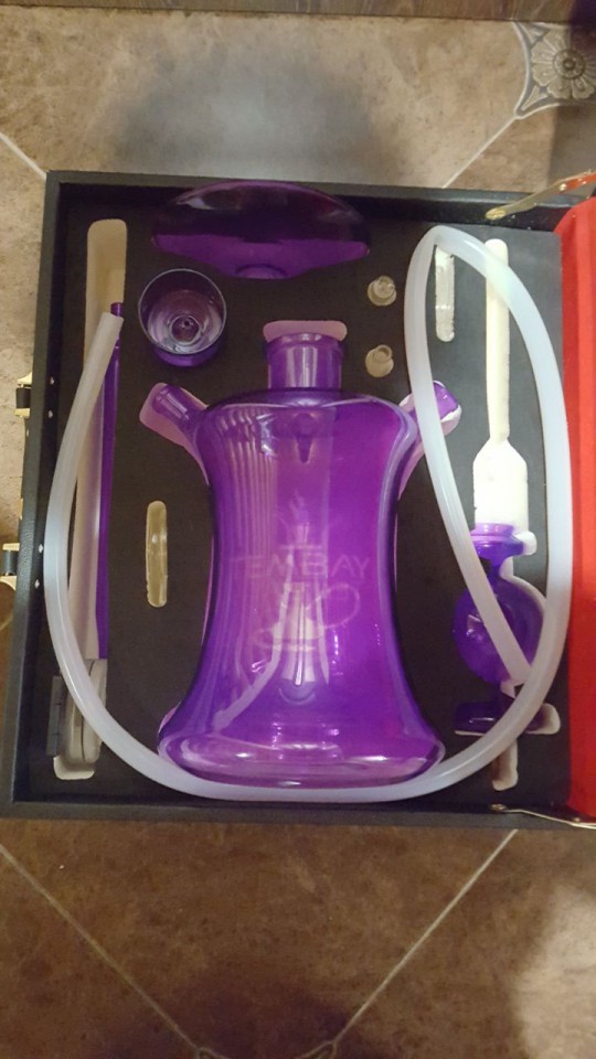 Кальян с подсветкой в кейсе