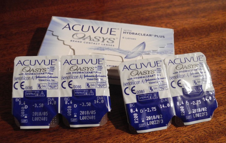 Продам контактные линзы Acuvue Oasys -3.5 и -2.75 (Адлер)