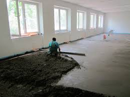 Устройство полусухой стяжки пола