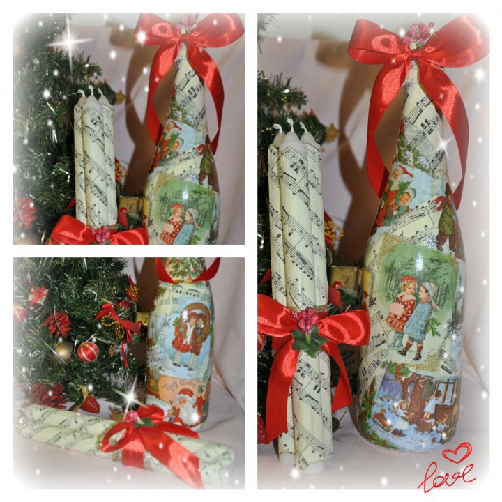 Праздничные бутылки шампанского на Новый год, а также на любой д