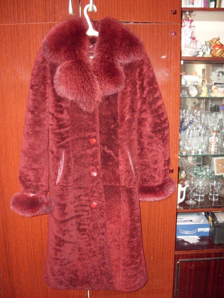 Дублёнка- пальто