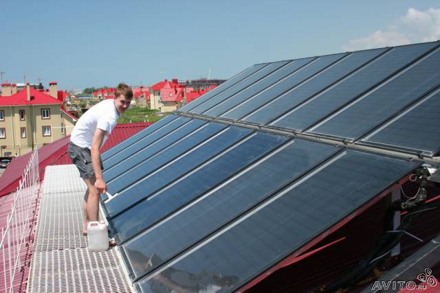 Горячая вода от солнца, Свет от солнца.